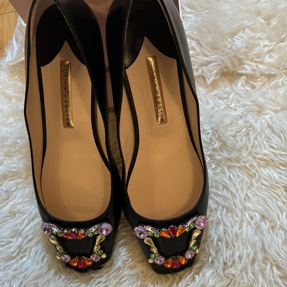 Sophia Webster with embellishments shoes in black size 40 1/2 - Picture 5 of 9